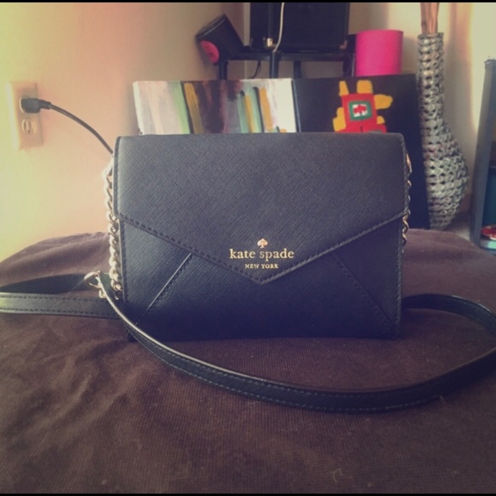 Kate Spade Mini Black Envelope Crossbody